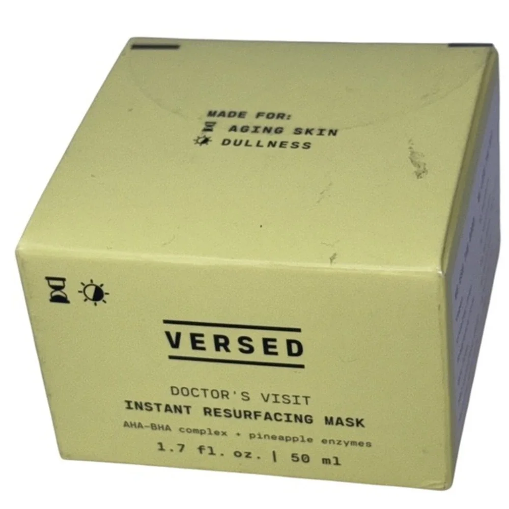 Versed Doctors Visit Instant Resurfacing Mask 1.7oz AHA‎ BHA Enzyme Lot of 2